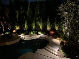 Lighting by Pool in Nashville