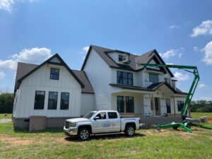 Light TN installing permanent roofline lighting